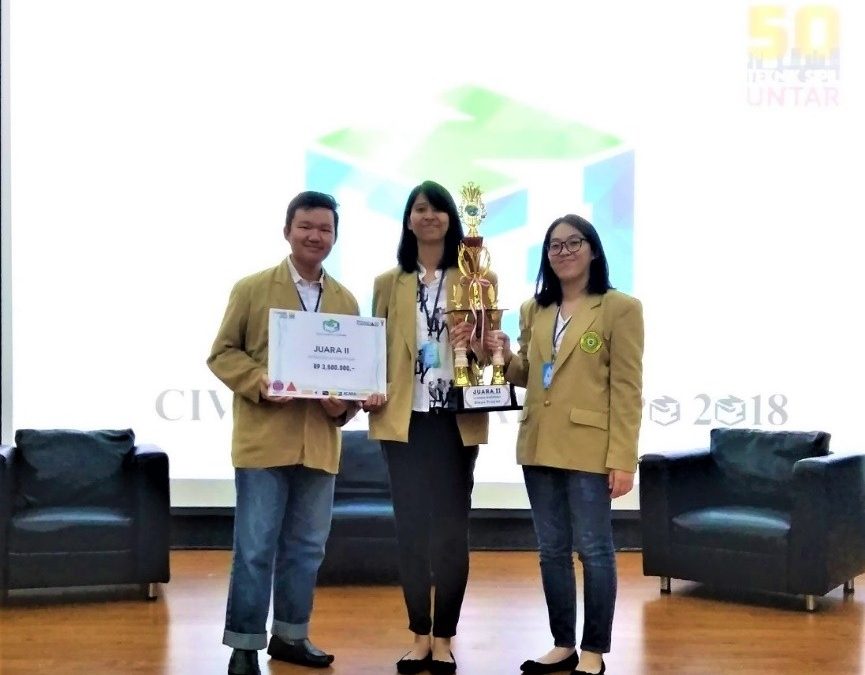 Juara 2 Lomba Estimasi Biaya Proyek Civil National Expo 2018