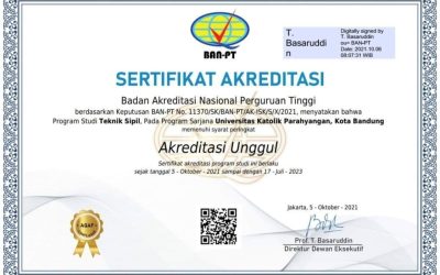 Akreditasi Program Studi Sarjana Teknik Sipil
